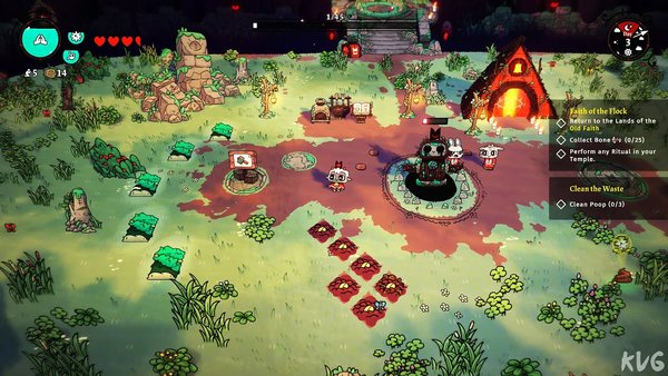 Cult of the Lamb is a roguelike video game developed