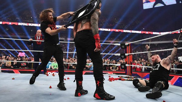 WWE Royal Rumble 2023 Sami Zayn Roman Reigns Kevin Owens