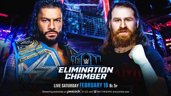 WWE Elimination Chamber 2023 Roman Reigns Sami Zayn