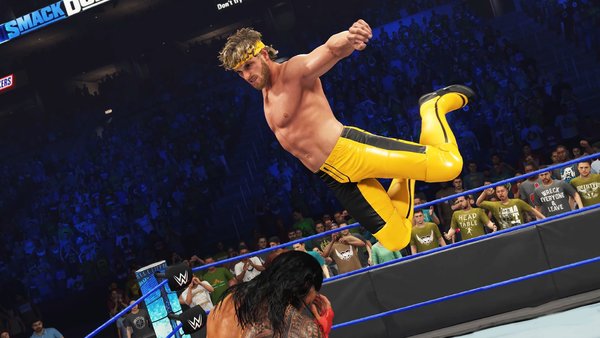 WWE 2K23 Logan Paul Roman Reigns
