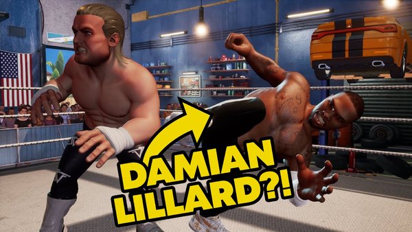 WWE 2K Battlegrounds Damian Lillard Laheem Lillard Dolph Ziggler